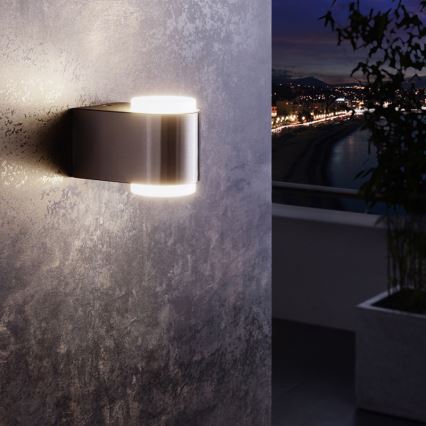 Eglo 95079 - Luz de parede para exterior BRIONES 2xLED/3W/230V IP44