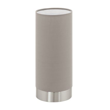 Eglo - Candeeiro de mesa com regulação 1xE27/40W/230V taupe