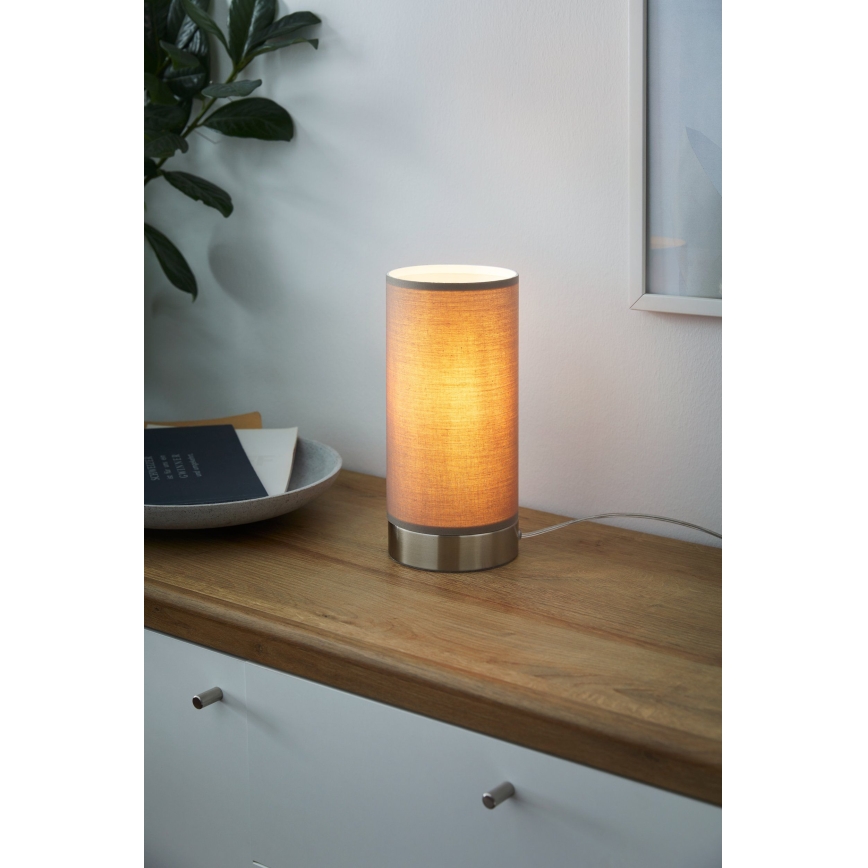 Eglo - Candeeiro de mesa com regulação 1xE27/40W/230V taupe