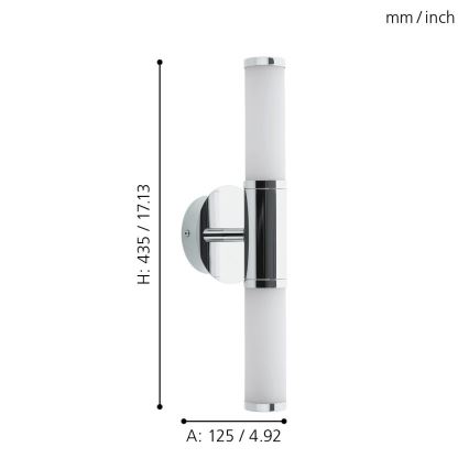 Eglo - Luz para casa de banho LED 1 2xLED/4,5W/230V IP44