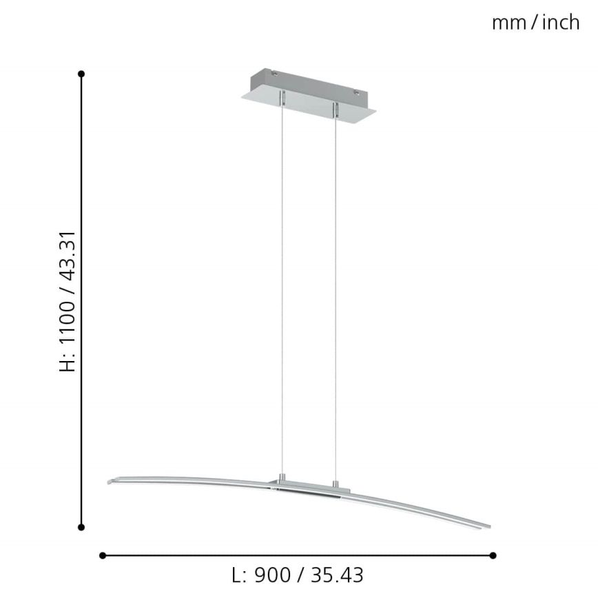 Eglo - Candelabro LED LED/30W/230V