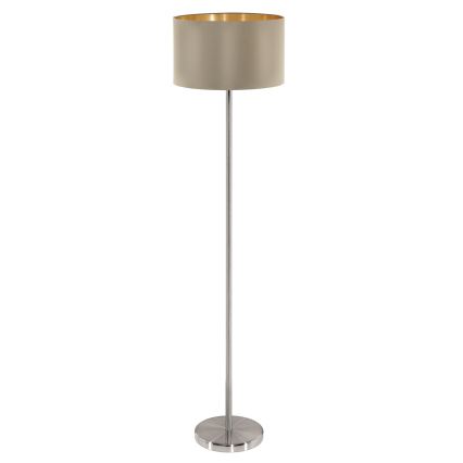 Eglo - Candeeiro de chão 1xE27/60W/230V taupe