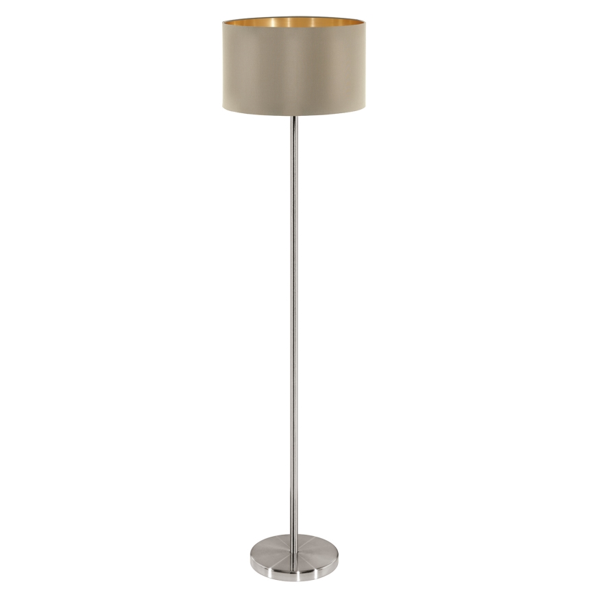 Eglo - Candeeiro de chão 1xE27/60W/230V taupe