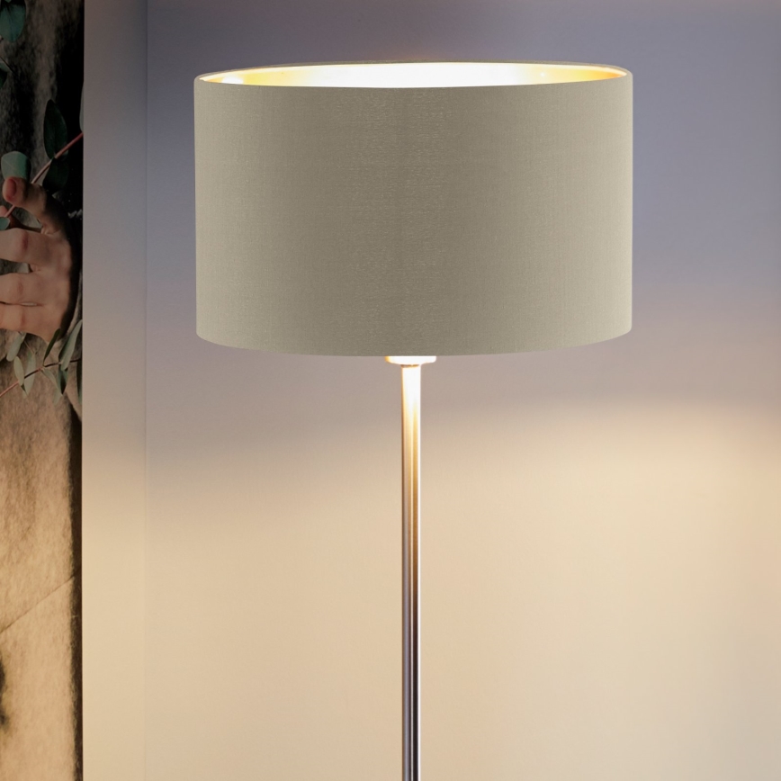 Eglo - Candeeiro de chão 1xE27/60W/230V taupe