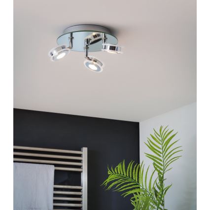Eglo 95279 - Foco LED para casa de banho AGUEDA 3xLED/3,3W/230V IP44