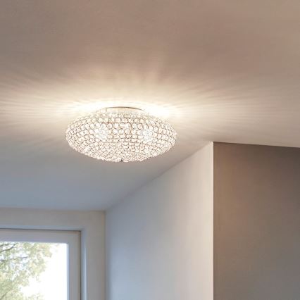 Eglo - Luz de teto de cristal 2xE27/60W/230V