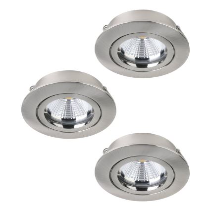 Eglo - CONJUNTO 3x Foco de encastrar LED TEDO 3xGU10-LED/5W/230V