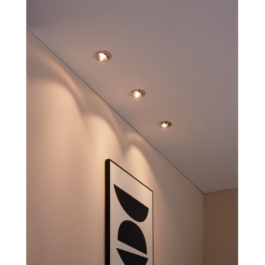 Eglo - CONJUNTO 3x Foco de encastrar LED TEDO 3xGU10-LED/5W/230V