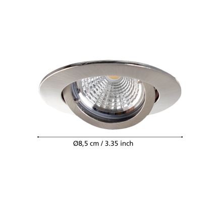 Eglo - CONJUNTO 3x Foco de encastrar LED TEDO 3xGU10-LED/5W/230V
