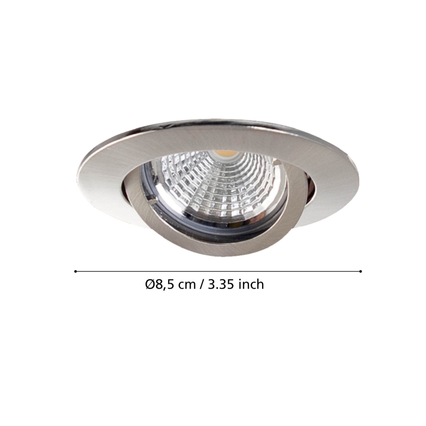 Eglo - CONJUNTO 3x Foco de encastrar LED TEDO 3xGU10-LED/5W/230V