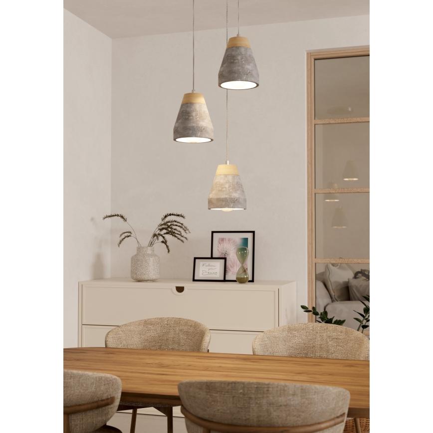 Eglo - Candelabro 3xE27/60W/230V