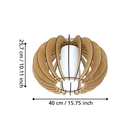 Eglo - Luz de teto 1 1xE27/60W/230V