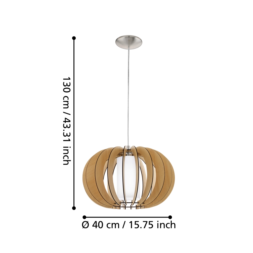 Eglo - Candelabro 1 1xE27/60W/230V