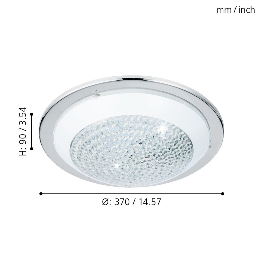 Eglo - Luz de teto de cristal LED LED/16W/230V