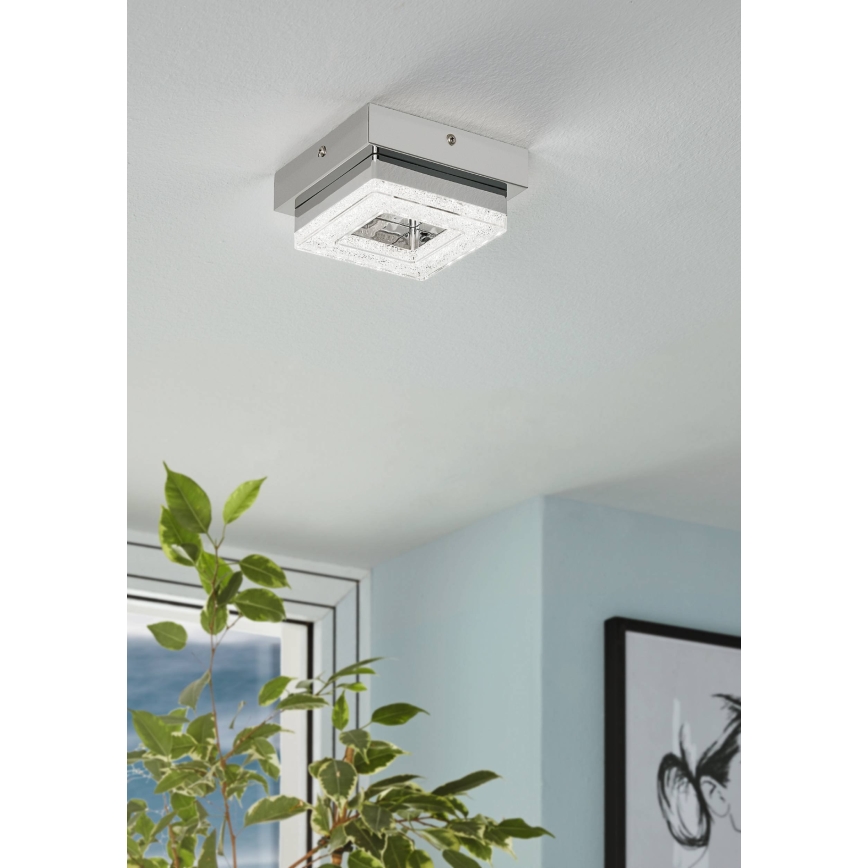 Eglo - Luz de teto de cristal LED 1xLED/4W/230V