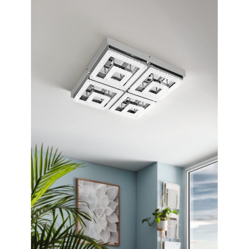 Eglo - Luz de teto de cristal LED LED/48W/230V