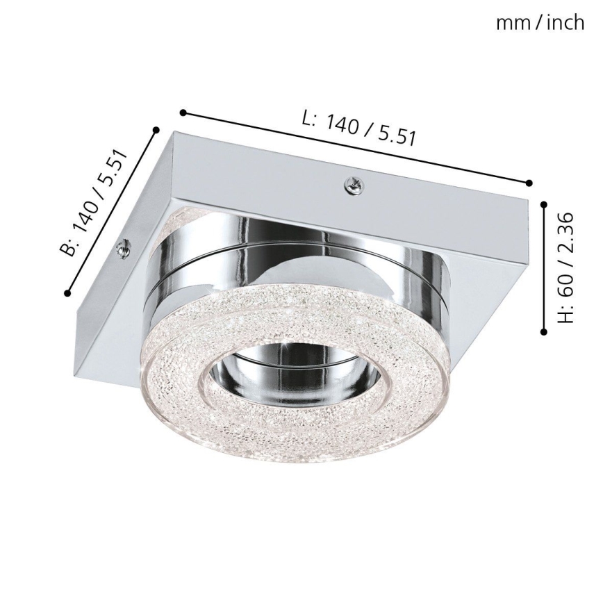 Eglo - Luz de teto de cristal LED LED/4W/230V