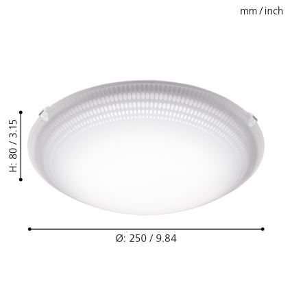Eglo - Luz de teto LED 1 LED/8,2W/230V