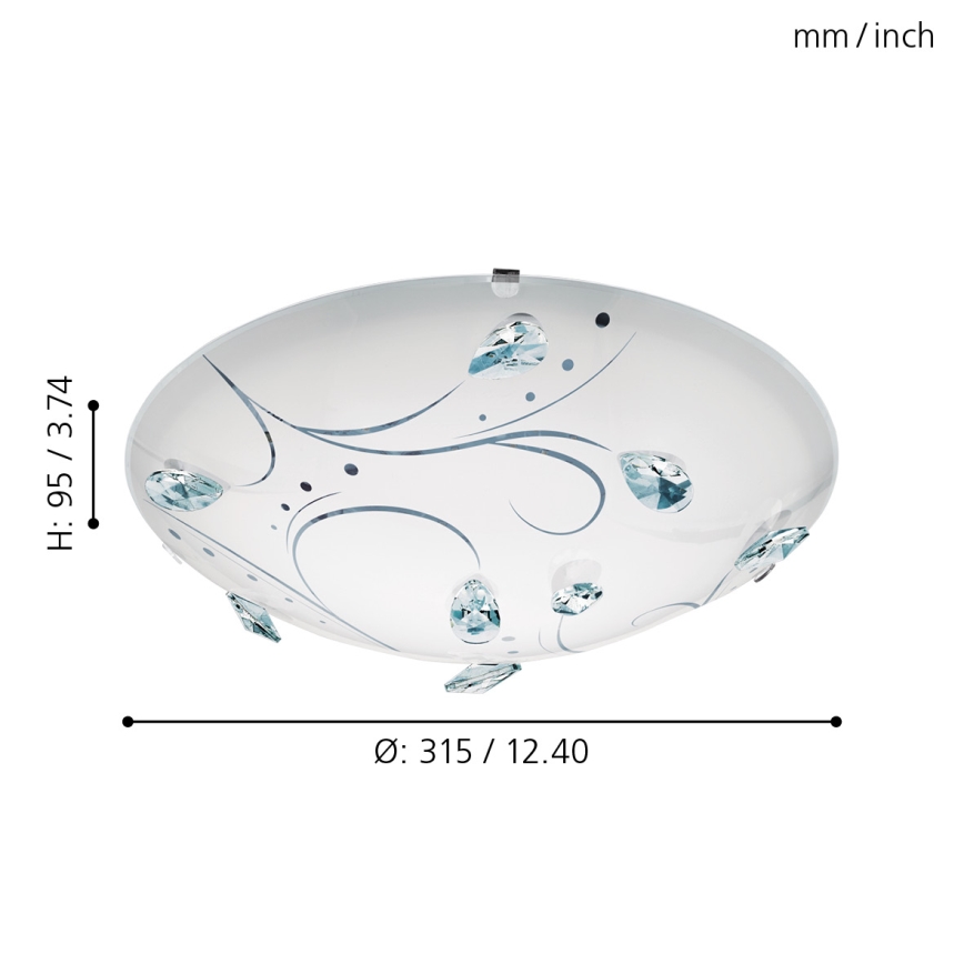 Eglo - Luz de teto LED 1 LED/16W/230V