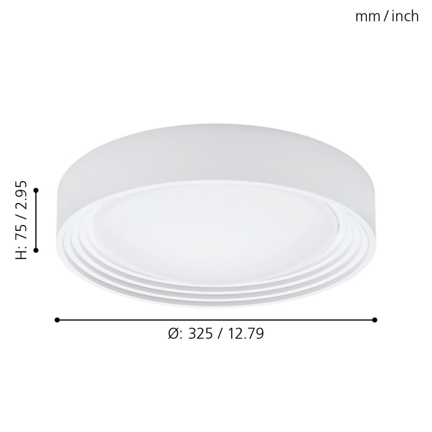 Eglo - Luz de teto de casa de banho LED 1 LED/11W/230V IP44