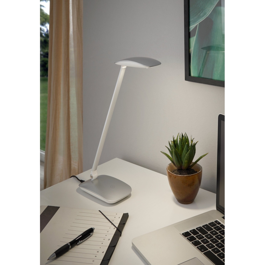 Eglo - Candeeiro de mesa fosco LED 1xLED/4,5W/USB