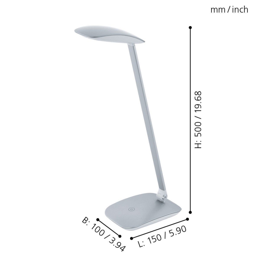 Eglo - Candeeiro de mesa fosco LED 1xLED/4,5W/USB