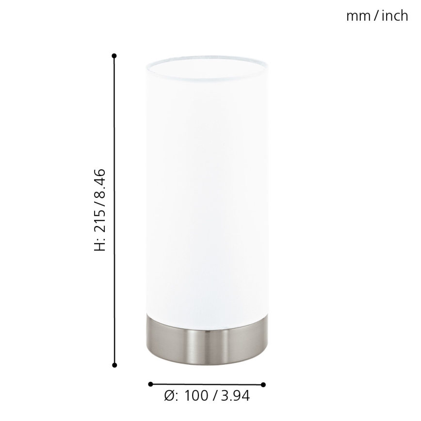 Eglo - Lâmpada de mesa 1 1xE27/60W/230V