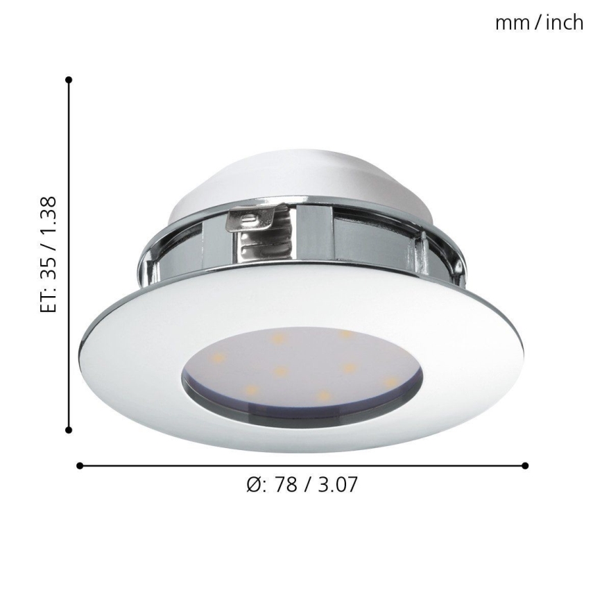 Eglo - Foco de encastrar LED 1xLED/4,9W/230V