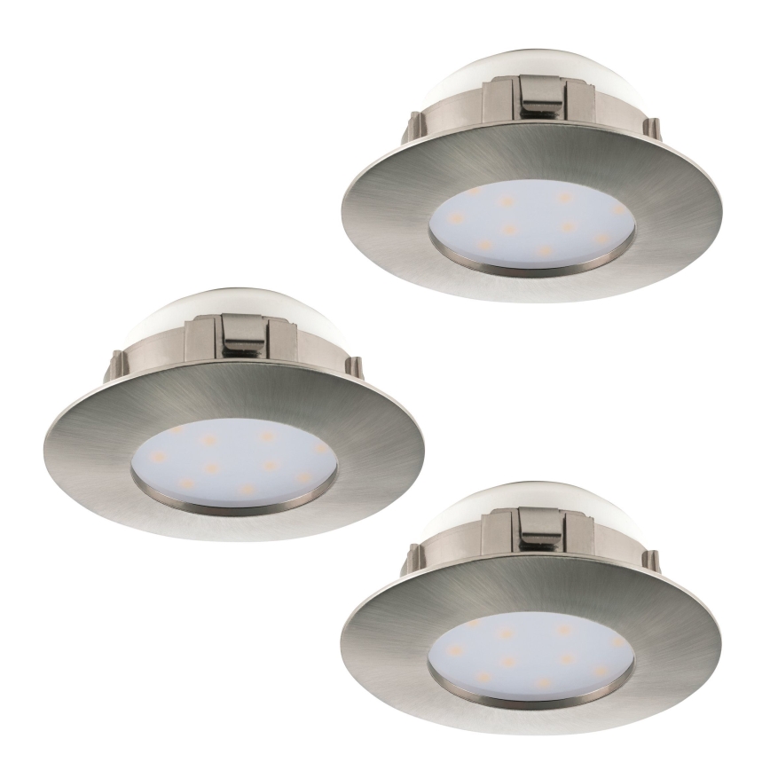Eglo - CONJUNTO 3x Foco de encastrar LED PINEDA 1xLED/4,9W/230V