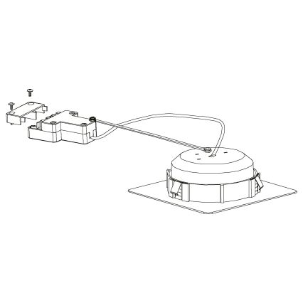 Eglo - CONJUNTO 3x Foco de encastrar LED PINEDA 1xLED/4,9W/230V