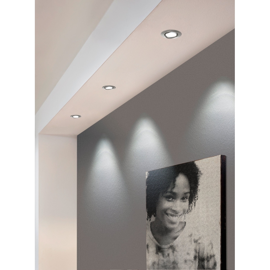 Eglo - CONJUNTO 3x Focos de encastrar LED com regulação PINEDA 1xLED/5,5W/230V
