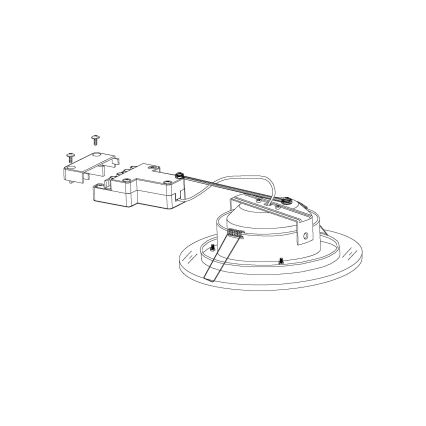 Eglo - Foco de encastrar LED 1 1xLED/11W/230V