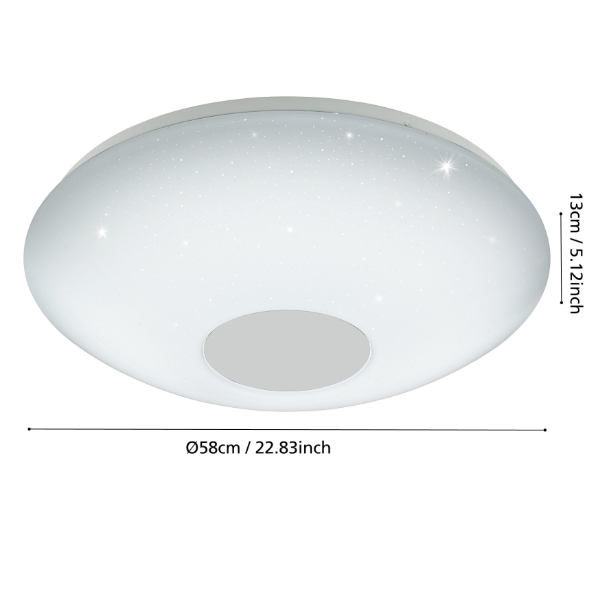 Eglo - Luz de teto fosca LED 2 LED/30W/230V