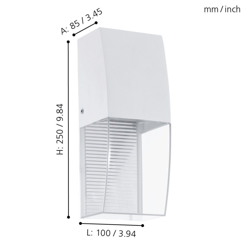 Eglo 95991 - Luz de parede LED de exterior SERVOI LED/3,7W IP44