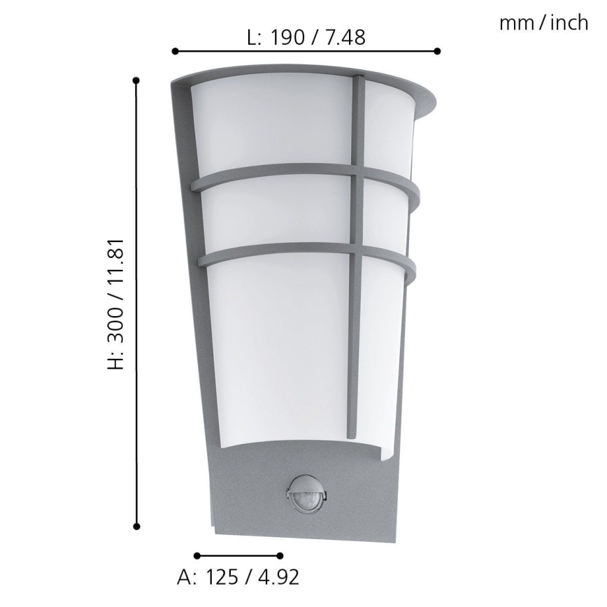Eglo - Luz de parede LED de exterior com sensor 1 2xLED/2,5W IP44