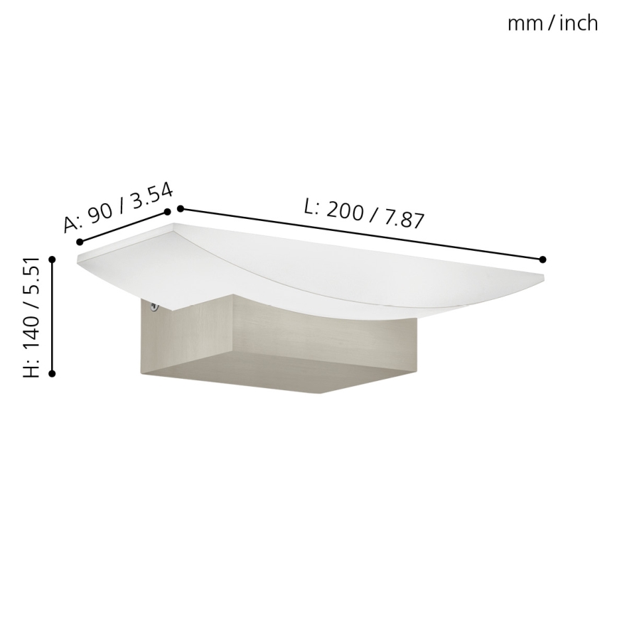 Eglo - Luz de parede LED 1xLED/5,6W/230V
