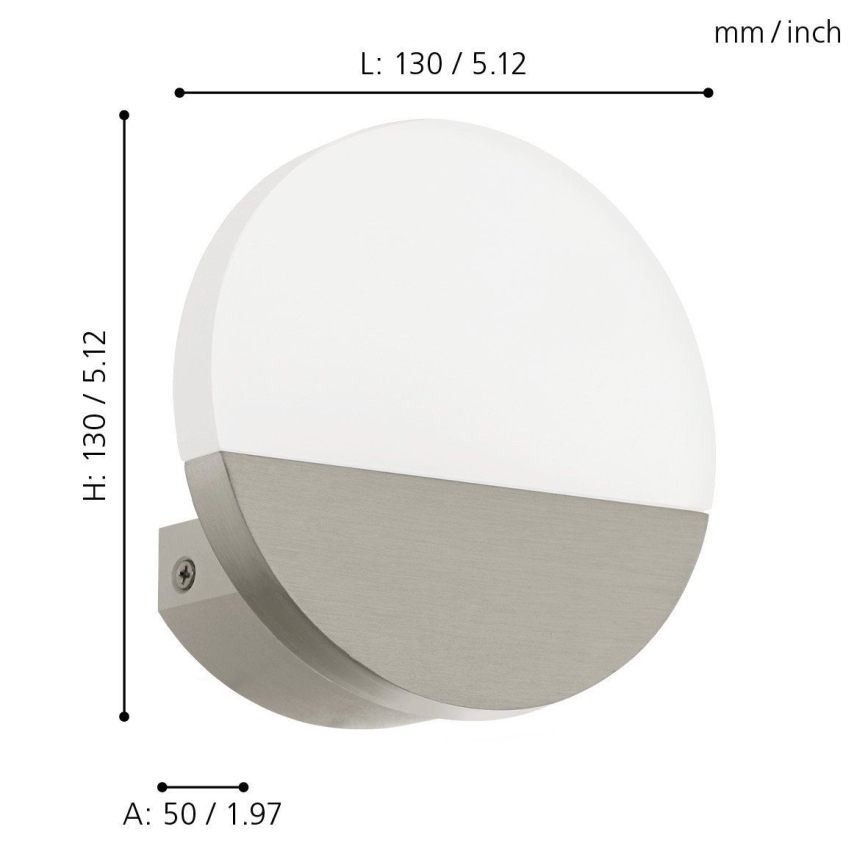 Eglo - Luz de parede LED 1 1xLED/4,5W/230V