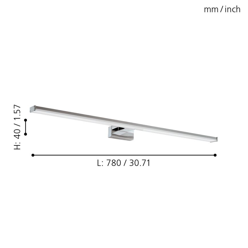 Eglo - Iluminação para casa de banho LED LED/14W/230V 4000K 78 cm IP44