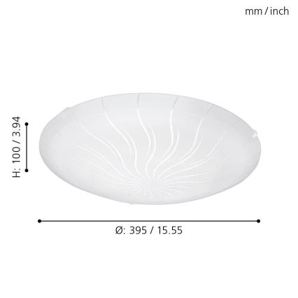 Eglo - Luz de teto LED 1 LED/16W/230V