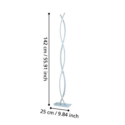 Eglo - Candeeiro de chão LED 2 4xLED/9W/230V