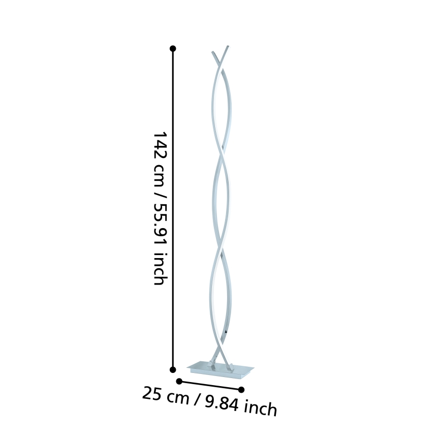 Eglo - Candeeiro de chão LED 2 4xLED/9W/230V