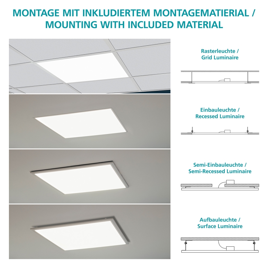 Eglo - Painel de teto LED LED/16W/230V