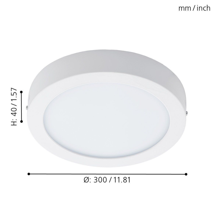 Eglo 96168 - Luz de teto de casa de banho LED FUEVA 1 LED/22W/230V IP44