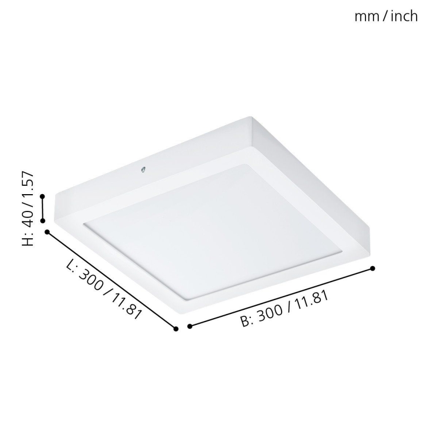 Eglo 96169 - Luz de teto de casa de banho LED FUEVA 1 LED/22W/230V IP44
