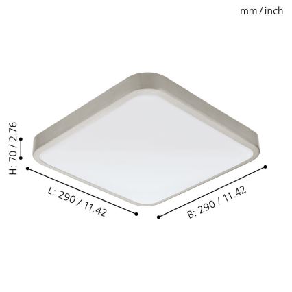 Eglo - Luz de casa de banho LED LED/16W/230V IP44