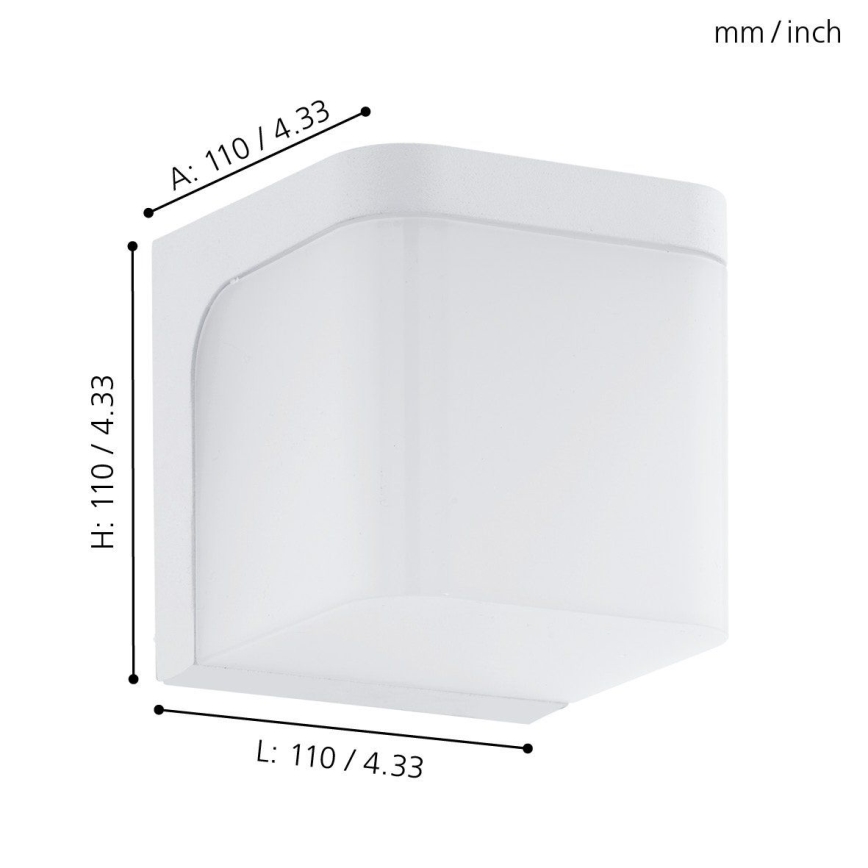 Eglo - Iluminação de parede exterior LED LED/4,9W/230V IP44