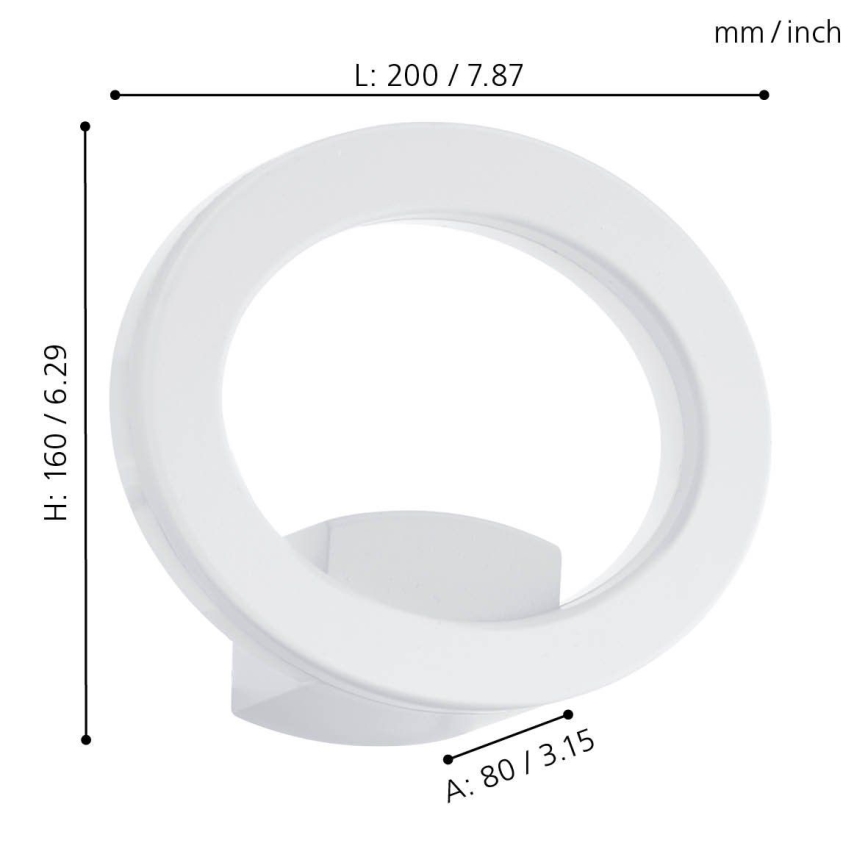 Eglo - Luz de parede LED de exterior LED/10W/230V IP44