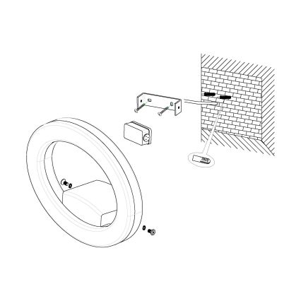 Eglo - Luz de parede LED de exterior LED/10W/230V IP44