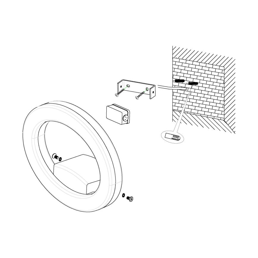 Eglo - Luz de parede LED de exterior LED/10W/230V IP44