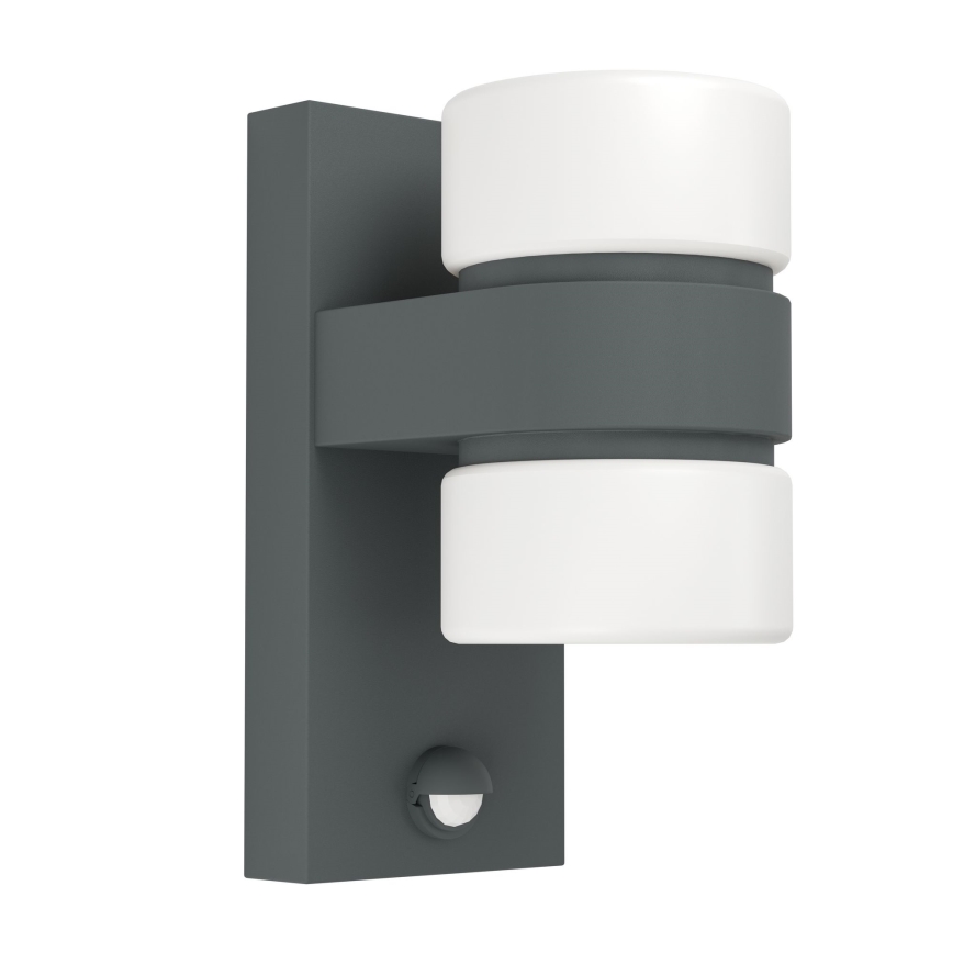 Eglo - Luz de parede com sensor LED de exterior 2xLED/6W IP44